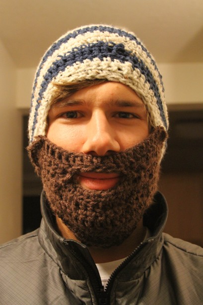 Crochet Beard Hat
